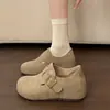 Pessoa baixa aumento interno de altura sapatos Birkenstock totalmente fechados femininos 2026 outono sola grossa slip-on Birkenstock sapatos únicos mocassins de primavera