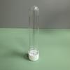 Frasco de 45 ml de PET Transparente Plástico Fondo Redondo Boca de Rosca Tubo de Ensayo Frasco para Snacks Tubo para Mascarilla Frasco para Sales de Baño