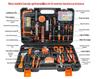 Kit Combinado de Ferramentas Manuais para Uso Doméstico, Caixa de Ferramentas para Marcenaria Manual, Reparo Elétrico, Atacado, Multifuncional