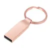 Atacado de Fábrica Alta Velocidade 3.0 Todo em Metal Logotipo Gravado Presente Pen Drive USB Grande Capacidade 128g Chaveiro Presente Pen Drive USB