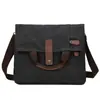 Bolsa de lona, bolsa de mano casual de moda para hombre, gran capacidad, bolso cruzado, bolsa de mensajero retro para hombre
