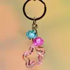 Acessórios de Chaveiro Estrela de Cinco Pontas Vazada Multicor Moda Desenho Animado Acessórios de Joia Tendência Unisex Inteligentes e Fofos