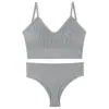 Conjunto de Sujetador Estilo Francés para Mujer, Sujetador Push-Up sin Cables, Hermoso Sujetador Deportivo de Copa Triangular en la Espalda, Conjunto de Dos Piezas, Cómodo para Deportes