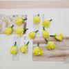 DIY simulación Rosa Capullo de Té pequeño hueso capullo de flor Guirnalda caja de dulces ramillete flor decorativa flor de seda producción de pulsera