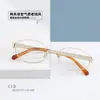 Pt08285 Armação de Metal para Óculos Estilo Celebridade da Internet Xiaohongshu Titânio Puro Moda Casual Mesmo Estilo para Homens e Mulheres Armação para Miopia