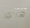 Pendientes Ounihan de Plata de Ley S925 con Circonita Envuelta y Anudada para Mujer, Pendientes Ligeros de Nicho con Diseño Coreano de Alta Gama