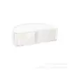 Caja de Almacenamiento Multifuncional Semicircular para Escritorio Estilo Ins Nórdico, Caja de Plástico para Oficina y Cosméticos, Caja de Almacenamiento Giratoria