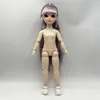 6 centavos bebé 30cm muñeca BJD linda Lori 20 articulaciones muñeca desnuda 3D ojos reales niña maquillaje juguete