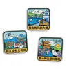 Ímãs de geladeira de metal personalizados com tema de cidade para atrações culturais e turísticas em Yunnan, Dali, Lijiang e Kunming