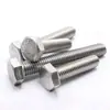 En stock tornillos de hexágono exterior de rosca completa DIN933 M3-M18 tornillos de hexágono exterior tornillos de acero inoxidable 304