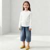 26 Tops Lisos de Otoño para Niños Nuevos de Otoño Cuello Redondo Camisa Básica para Niñas Pijama de Manga Larga para Bebé Clase A