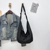 Bolsa Transversal Retro Japonesa Versátil Formato Bolinho 2026 Casual Simples Tecido Oxford Bolsa Lua Bolsa de Ombro Estudante Unissex