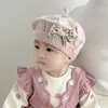 Gorro de Bebé Otoño e Invierno Boina para Niña Gorro de Punto Cálido Lindo Gorro de Pintor Gorro de Punto para Bebé Niña
