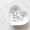 Accesorios DIY de Aleación 23x21mm Colgante de Flor Hueca Estilo Ins para Collar Pendientes Bolsas Dijes Venta al por Mayor