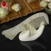 Hemei 15cm pente de chifre atacado pronta entrega portátil natural doméstico pente de chifre cabo de rabo de peixe pequeno pente de chifre