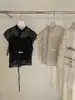 Wgwe9104 Guangzhou Shisanxing Roupa Feminina Verão Novo Estilo Manga Bufante Poá Camisa e Camisola Conjunto de Duas Peças