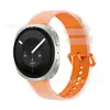 Nova pulseira oficial de silicone gelatina compatível para Samsung Watch9, pulseira de reposição universal para Samsung Watch8/9