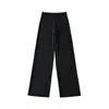 Pantalones Deportivos Relajados de Pierna Ancha Estilo Americano Lulu para Mujer, Primavera y Verano, Cintura Alta con Cordón, Rectos, Sueltos, de Largo hasta el Suelo