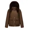 2026 Nova Moda de Inverno Versátil Jaqueta de Algodão Casual Quente Casual Elegante Feminino com Capuz Simples Casaco