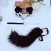 Nuevo Juguete de Cola Cosplay Orejas de Gato Set de Cola de Gato Estilo Japonés Zorro Hecho a Mano Accesorios para Catgirl Correas Diadema