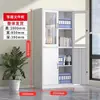 Archivero de metal con puerta de cristal, archivero metálico de oficina con cerradura, gabinete para documentos financieros, con cubierta de cristal y base metálica para almacenamiento