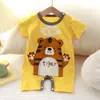 Ropa Nueva de Verano para Recién Nacidos, Mameluco Delgado de Algodón Puro de Manga Corta con Broches en la Entrepierna, Mono para Bebé, Ropa para Niños