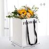 Bolsa de Tote Blanca de Cartulina de Alta Calidad para Empaque de Flores, Materiales Florales Generales para Fiestas al por Mayor 520520 en Stock