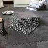Alfombra de empalme cuadrada para el hogar, alfombra de rompecabezas con forro polar, para sala de estar, de gamuza, de invierno, de corte simple, absorbente