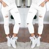 Ebay Estação Europeia comércio exterior novas calças lápis verão WISH calças rasgadas leggings femininas fabricante em estoque