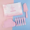 Plato para Pastel de Cumpleaños, Juego de Cuchillo y Tenedor, Combinación Desechable de Cuchillo y Tenedor Cuatro en Uno, Plato de Papel para Pastel, Vajilla de Cuchillo y Tenedor, Pastel