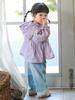 Jaqueta Infantil para Bebê Menina Proteção Solar Infantil Nova Verão Roupa para Passeio Cor Pura com Capuz Amigável à Pele Respirável Jaqueta de Proteção Solar