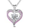 Collar de Plata Esterlina S925 con Forma de Corazón para Mujer, Cadena de Clavícula Moderna con Colgante de Corazón, Regalo de Cumpleaños para Novia, Venta al por Mayor