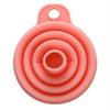 A2486 Mini funil telescópico dobrável para drenagem de óleo de silicone doméstico, tamanho pequeno, funil para drenagem de óleo líquido, panela de óleo