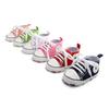 Zapatos de bebé al por mayor, primavera y otoño, color sólido, con cordones, zapatos de lona Joker, zapatos para niños pequeños, zapatos de bebé D603