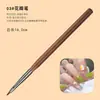 Cepillo de arte para uñas estilo japonés marrón 9 trajes pintado línea de arrastre viñeteado flor pluma de fototerapia juego de herramientas de arte para uñas