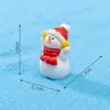 Miniaturas de bonecos de neve de inverno, adoráveis decorações de paisagem nevada, enfeites DIY para cenas de neve, acessórios para pendurar e pequenas peças decorativas