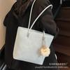 Bolsa Tote Grande Capacidade Retrô para Mulheres, Nova Bolsa de Ombro/Axila Moda Tendência 2026, Bolsa de Mão Simples Versátil