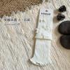 Calcetines Gruesos para Niños, Calcetines Holgados para Niñas, Nuevos Calcetines Cálidos hasta la Pantorrilla con Volantes y Lazo para Otoño e Invierno, Cubiertas de Calcetines Tejidos