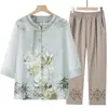 Ropa de Verano para Mujeres de Mediana Edad y Mayores, Camisas de Verano, Trajes para Mamá, Tops de Estilo Tradicional para Mujeres de Mediana Edad y Mayores, Ropa para Abuelas