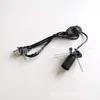 Cable de lámpara de sal American Standard con interruptor microdimer, cable de lámpara de 0.824 mm² * 1.5 m, enchufe para EE. UU.