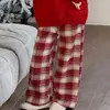 Conjunto de Año Nuevo para Niñas, Elegante y Lindo, Conjunto de Dos Piezas con Sudadera y Pantalones a Cuadros, Nuevo Conjunto de Punto Color-Blocking Otoño e Invierno