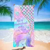 Toallas de Playa Personalizadas Transfronterizas, Toallas de Baño Clase A de Secado Rápido, Microfibra Absorbente con Logo Personalizado, Productos de Verano al por Mayor