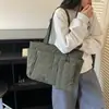 Bolso tote simple de gran capacidad para estudiantes, bolso de hombro para el trabajo, bolso de mano para portátil, bolsa ligera y versátil para viajes al aire libre