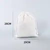Bolsa de Lienzo Navideña Personalizada Guardería Nochebuena Fiesta Infantil Bolsa de Dulces con Cordón Bolsa de Regalo Navideña