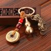 Yanwu 2025 Nuevo Estilo Chino Calabaza de Cobre Moneda de los Cinco Emperadores Llavero Colgante Pixiu Set de Regalo para Eventos de Negocios