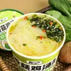 Sopa de Pollo con Champiñones Shiitake y Fideos de Arroz en Taza, Fideos Instantáneos para Snacks Nocturnos en Dormitorios, Sin Cocción, Fideos de Arroz No Fritos al por Mayor