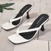 Sandalias de Tacón Alto Transfronterizas Europeas y Americanas para Mujer, Estilo Nuevo de Comercio Exterior, Mules de Moda Europeos y Americanos 2025 para Uso en Exteriores, Venta al por Mayor Tallas Grandes