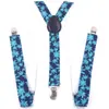 Correa de Cinco Estrellas Británica Unisex Joker Correa Delgada de 2.5cm Correa Suelta para Pantalones con Forma de Y