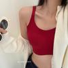 0658 # Nuevo Estilo Retro Otoño e Invierno Sujetador Cálido de Terciopelo con Tejido Cepillado, Cómodo, Agradable para la Piel, Sin Costuras, Sujetador de Copa Fija