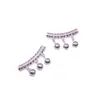 Colgante de Campana Curva Hueca con Forma de Moneda de Plata de Ley 925, Cadena para Clavícula Versátil de Moda, Regalo de San Valentín para Mujeres